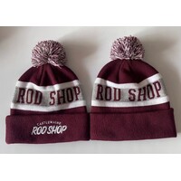 Castlemaine Rod Shop Beanie - Maroon